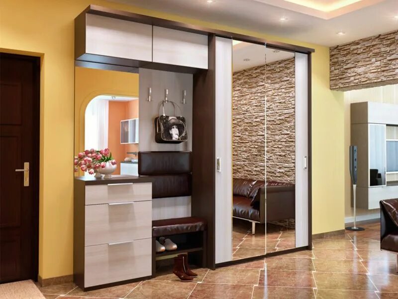 Прихожая со шкафом и зеркалом фото Pin by Mohamed Gad on Bedrooms Storage furniture bedroom, Wardrobe door designs,