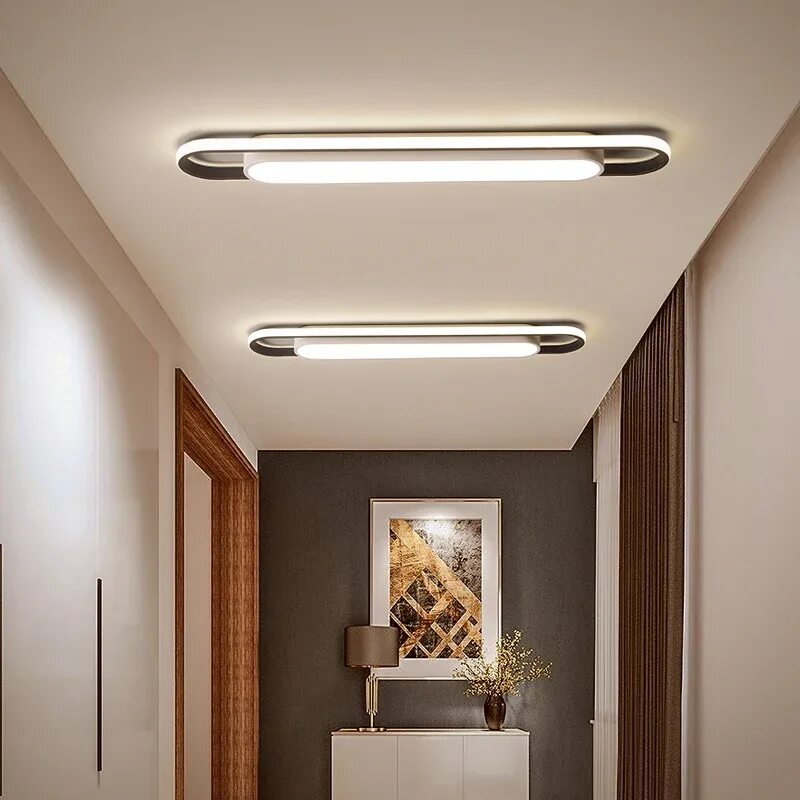 Прихожая светильники потолочные фото Aisle Corridor Lights Simple Modern Strip Led Ceiling Lights Nordic Creative Bal