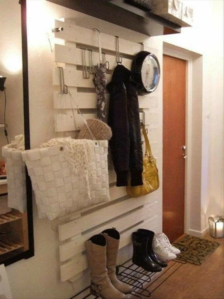 Прихожая своими руками фото дизайн Pin on Country French Diy home decor, Pallet furniture, Home organization