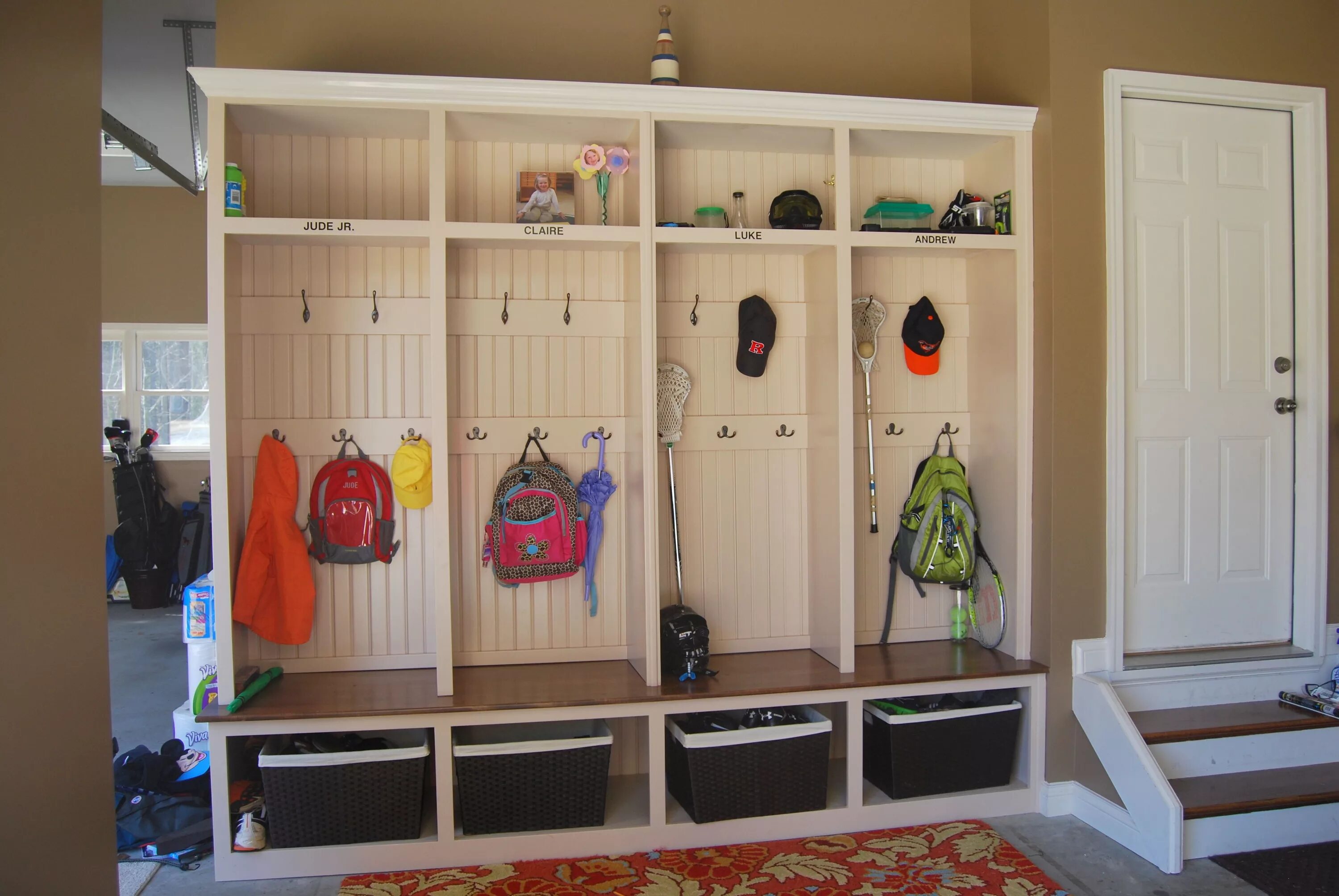 Прихожая в детском оформление Simple DIY: Garage Mudroom - Simply Organized Home projects, Home, House design