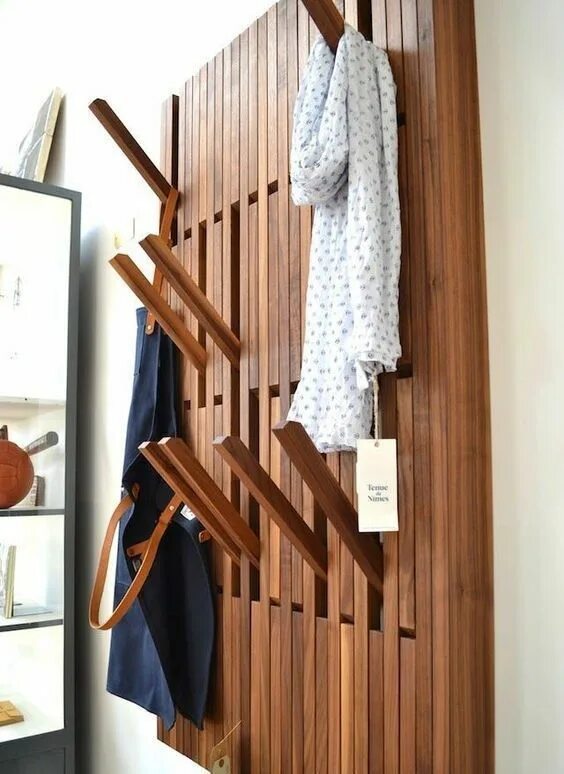 Прихожая вешалка своими руками фото 25 Wall-Mounted And Ceiling Coat Racks And Hooks - DigsDigs Coat rack wall, Wall