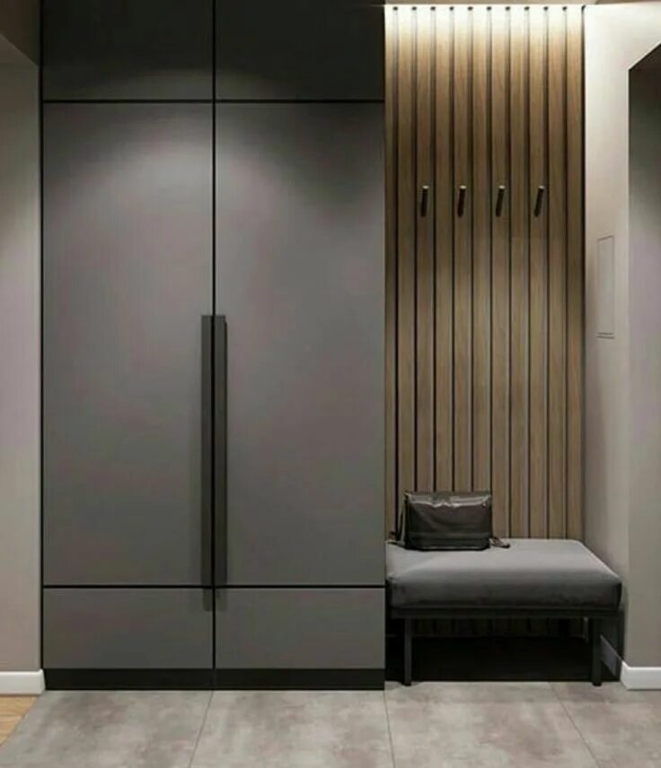 Прихожие в современном интерьере Hotel closet Wooden wardrobe design, Hallway designs, Home hall design