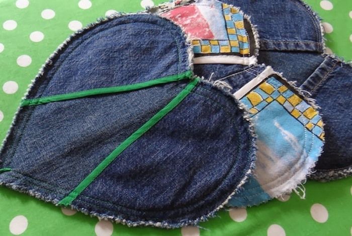 Прихватки из джинсов своими руками фото 10 Denim Projects Made from Repurposed Denim Jeans Recycled denim, Denim crafts,