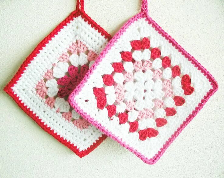 Прихватки крючком фото мастер класс Annemarie's Haakblog: Monday Pattern Day: Potholders! Crochet potholder patterns