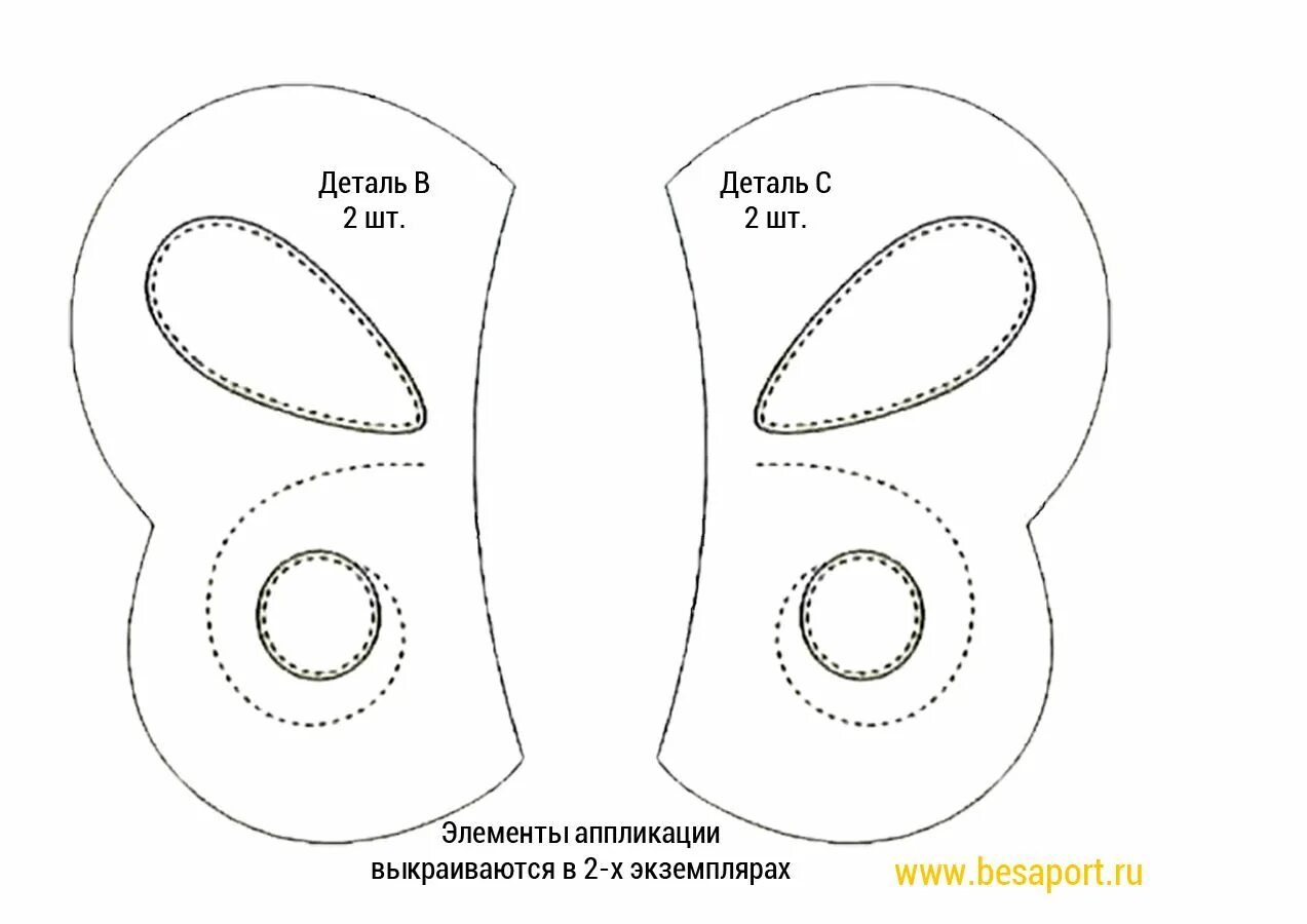 Прихватки выкройки в натуральную величину Выкройки прихваток для кухни с кармашками для рук - Женский сайт СЖС