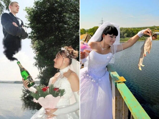 Прикольное фото со свадеб Hilarious Russian Wedding Photoshop Fails