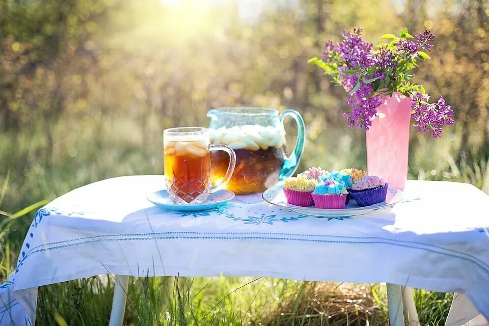 Прикольное летнее утро картинки Free Image on Pixabay - Iced Tea, Summer, Cupcakes Chá gelado, Bolos de copo, Ga