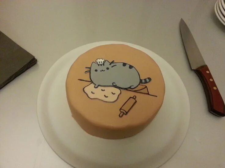 Прикольное оформление торта 23+ Beautiful Photo of Pusheen Birthday Cake - entitlementtrap.com Pusheen cakes