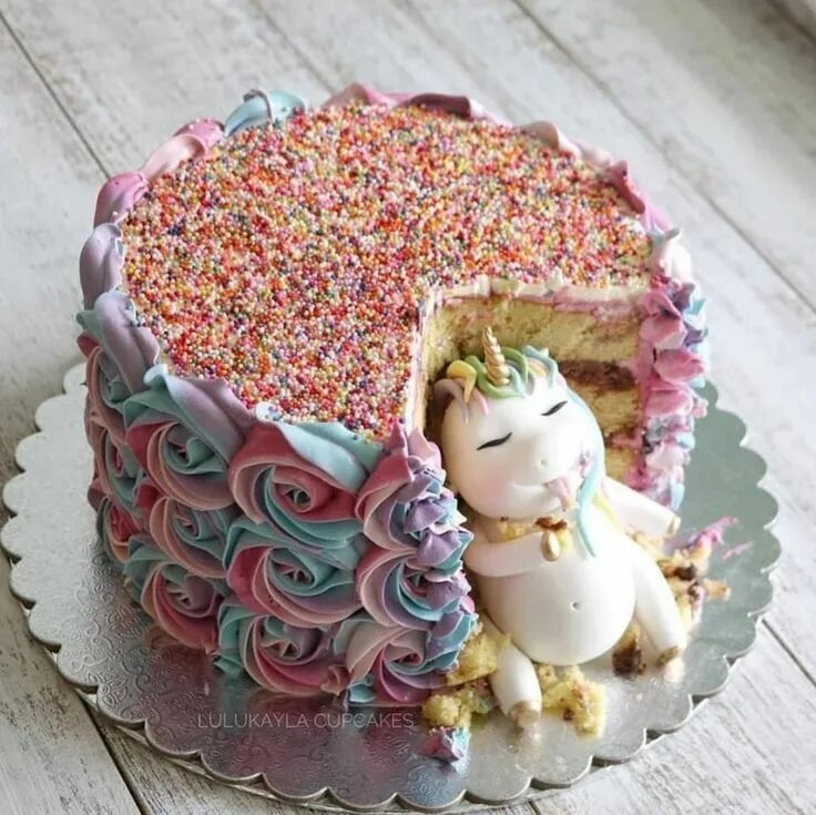 Прикольное оформление торта девушке Pin by Bastbis on Вкусняшки Unicorn cake, Cake, Savoury cake