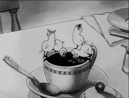 Прикольное утро картинки гифки Pin by Natália de Oliveira on Retrô Coffee gif, Vintage cartoon, Animation