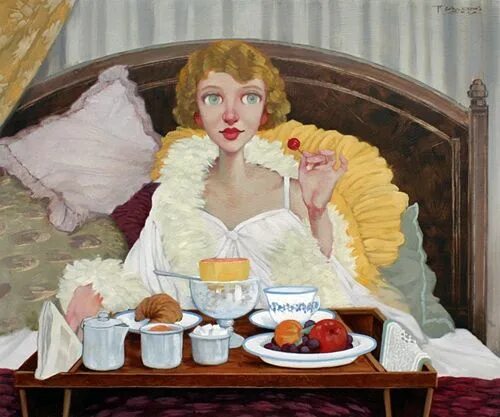 Прикольное утро картинки с людьми Il mondo di Mary Antony: Fred Calleri Amor arte, Arte figurativo, Ilustraciones