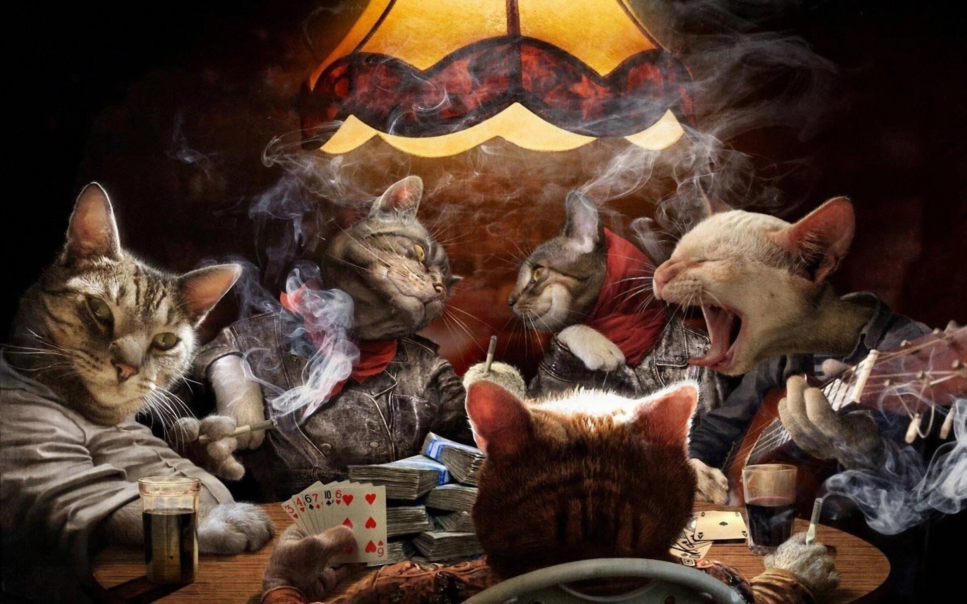 Прикольные фото арты Картинки по запросу poker обои Cat art, Painting, Playing cards art