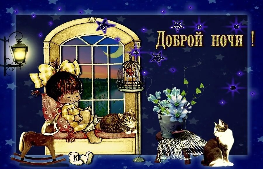 Прикольные картинки доброго вечера и доброй ночи Goodnight friends 2023 7 причин VK