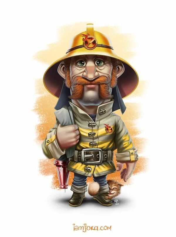 Прикольные картинки с днем пожарных Firefighter art, Fireman art, Firefighter