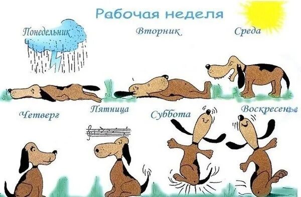 Прикольные картинки с днями неделями Do this: in the week, choose one day, the most usual, say - Thursday ! Thursday 