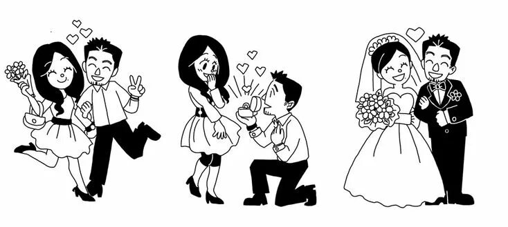 Прикольные картинки со свадьбой wedding cartoon for sister by jinguj on deviantART