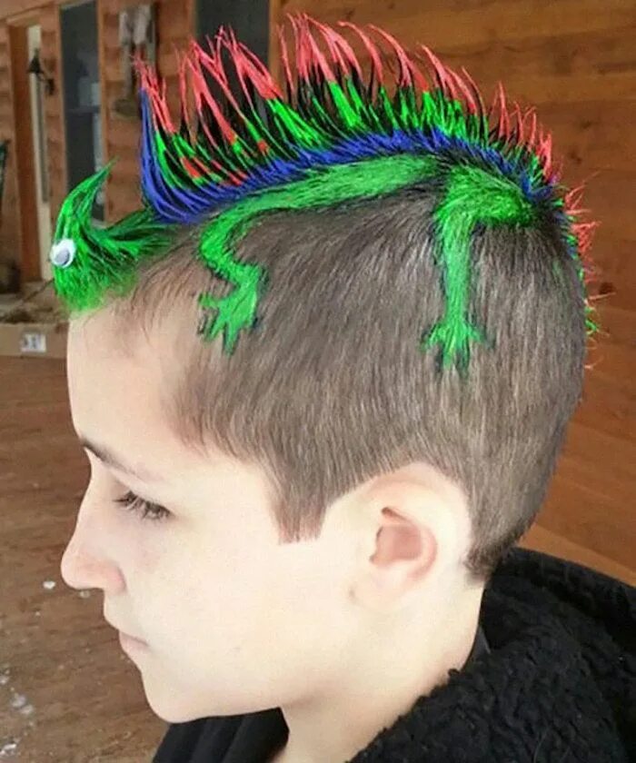 Прикольные прически для мальчиков 13 лет Pin on Wacky hair day