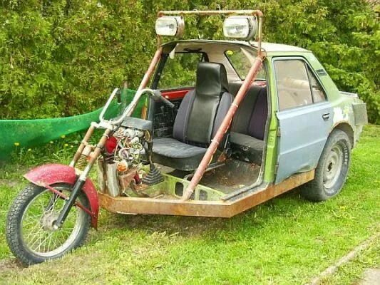 Прикольные самодельные Motorcycle, Moped, Automobile