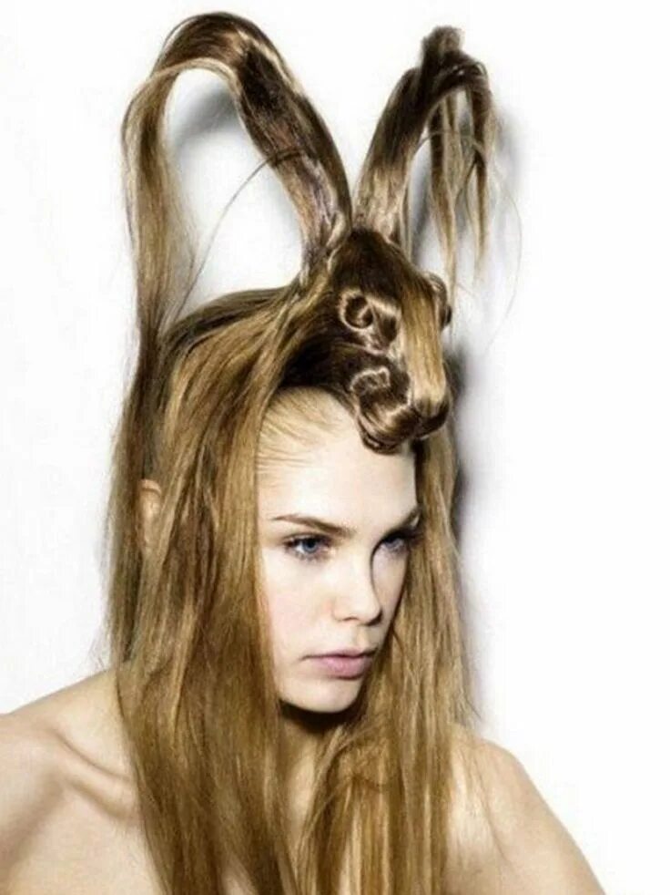 Прикольные стрижки для девушек на длинные волосы Rabbit updo Model hair, Long hair styles, Hair humor