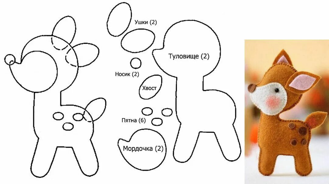 Прикольные выкройки игрушек Из фетра своими руками можно сделать массу полезных и интересных вещей - игрушки