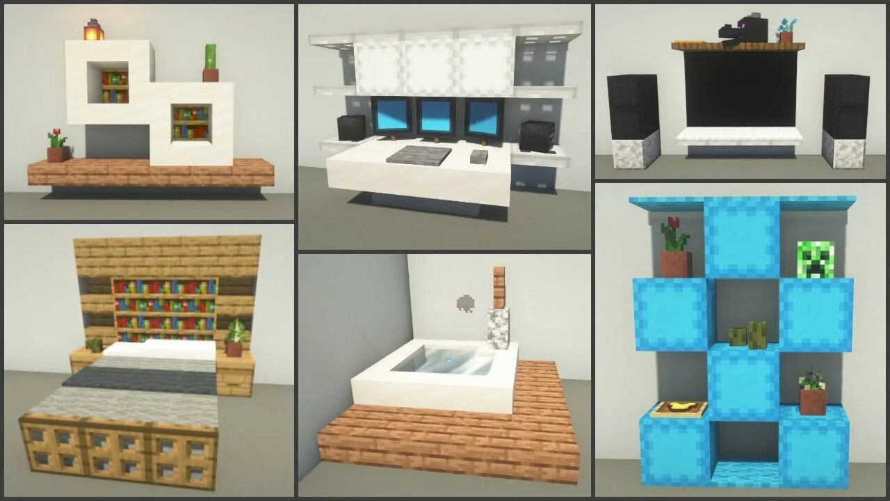 Прикольный декор для дома в майнкрафте Minecraft: 30+ Living Room Design Ideas - YouTube