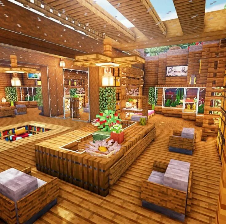 Прикольный декор для дома в майнкрафте #LivingRoom #Minecraft #Designs Minecraft room, Minecraft interior design, Easy 