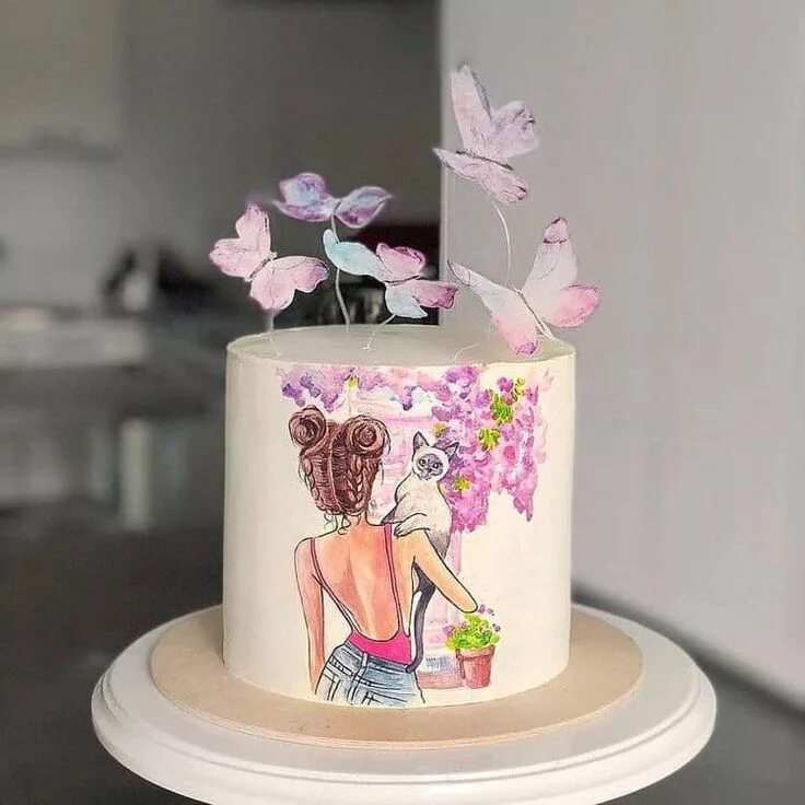 Прикольный декор торта девушке Pin de Wien Cake Witch en cake for girls Tortas artísticas, Tortas bonitas, Past