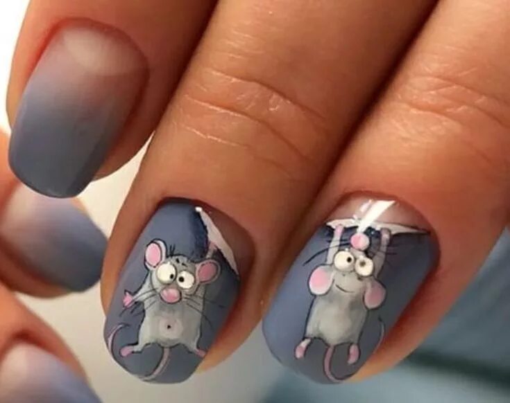 Прикольный дизайн маникюра Pin by Виктория on Ногти Animal nail art, Nail art designs videos, Nail art