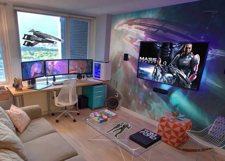 Прикольный интерьер комнаты Epic Video Game Room Decoration Ideas From PIXERS - Design You Trust - Design Da