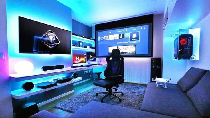 Прикольный интерьер комнаты Das perfekte Gaming Zimmer - Einrichtung, Ideen und Zubehör Perfekt Zocken - Har