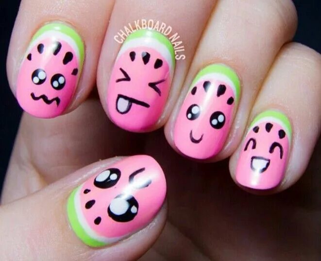 patrick star from spongebob nails Nails, Spongebob nails, Hair and nails