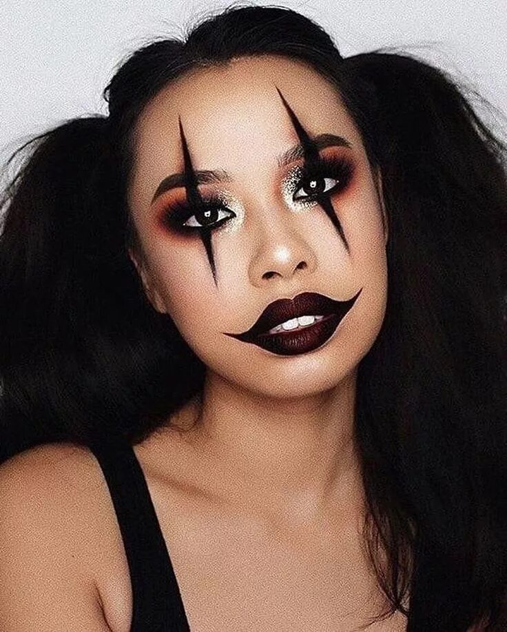 Прикольный макияж фото Pin on Till next Halloween Halloween makeup clown, Halloween makeup pretty, Hall