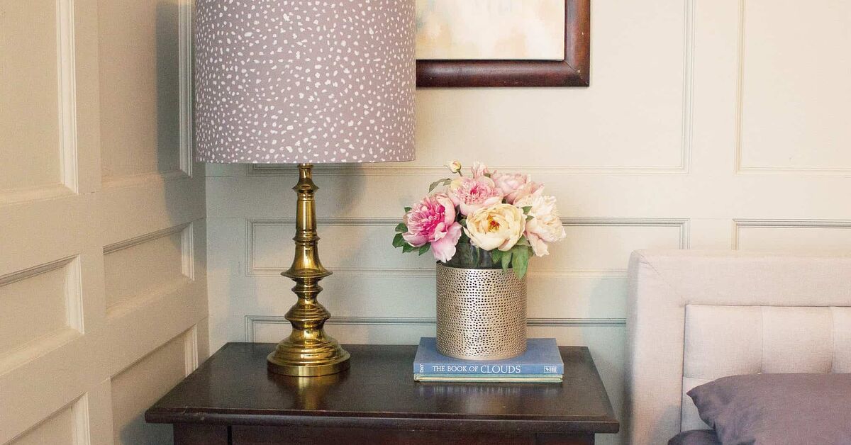 Прикроватный светильник своими руками DIY Lampshade Makeover Idea on a Budget Hometalk