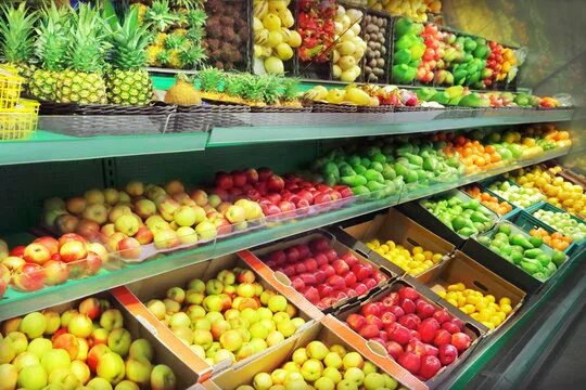 Прилавки в магазине с фруктами фото Fruit Shop Зображення - огляд 566,980 Стокові фото, векторні зображення й відео 