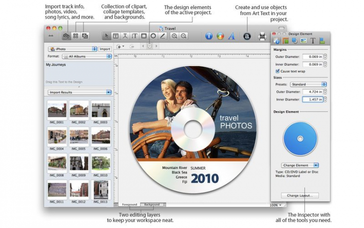 Приложение диск фото Disc Cover 3.0.11 скачать для Mac OS