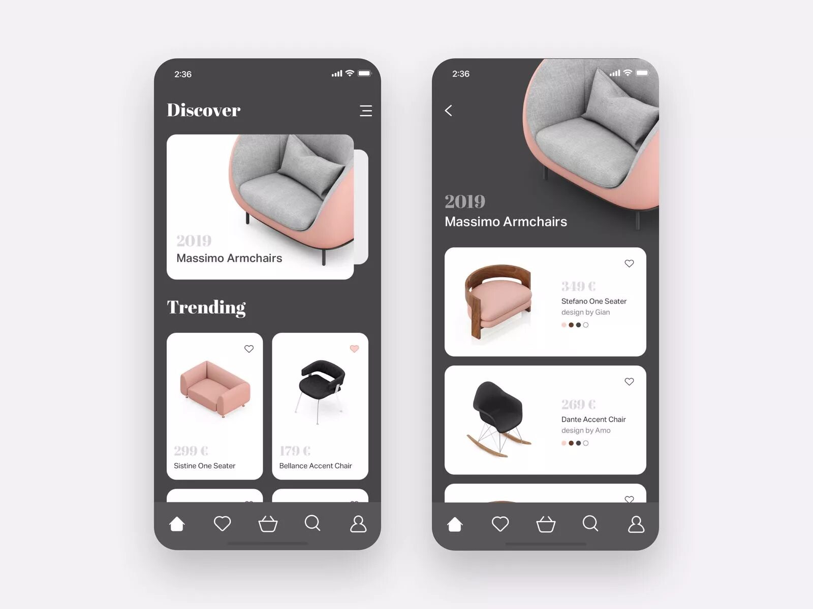 Приложение дизайн квартиры для телефона бесплатно Furniture App Concept Furniture app, Mobile app design, Learn ux design