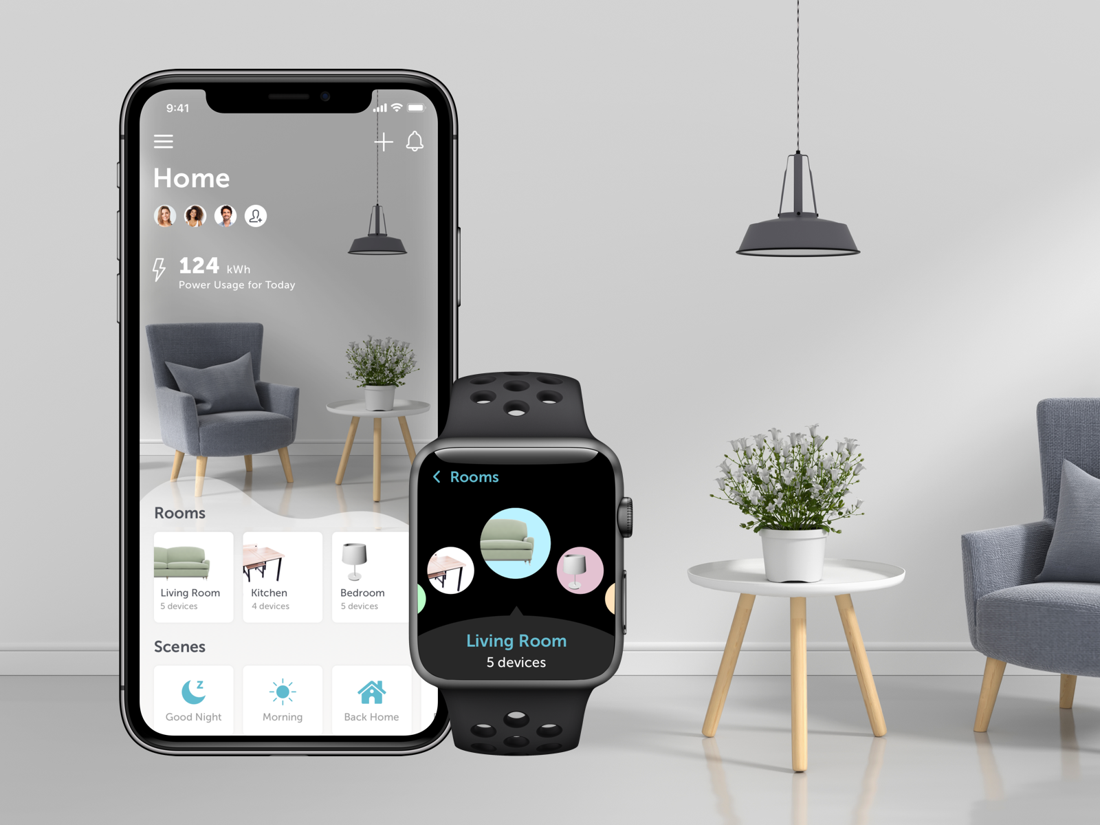 Приложение для дизайна дома Smart Home App Smart home, Smart home design, Smart device design