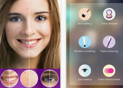 Приложение для фото с эффектом макияжа 6 Makeup & Selfie Editors for iPhone & iPad
