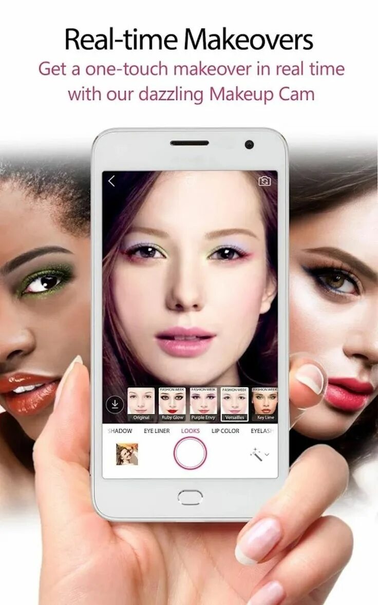 Приложение для макияжа на фото The Virtual Makeup App That Also Tracks How Well Your Skin Care Routine is Worki