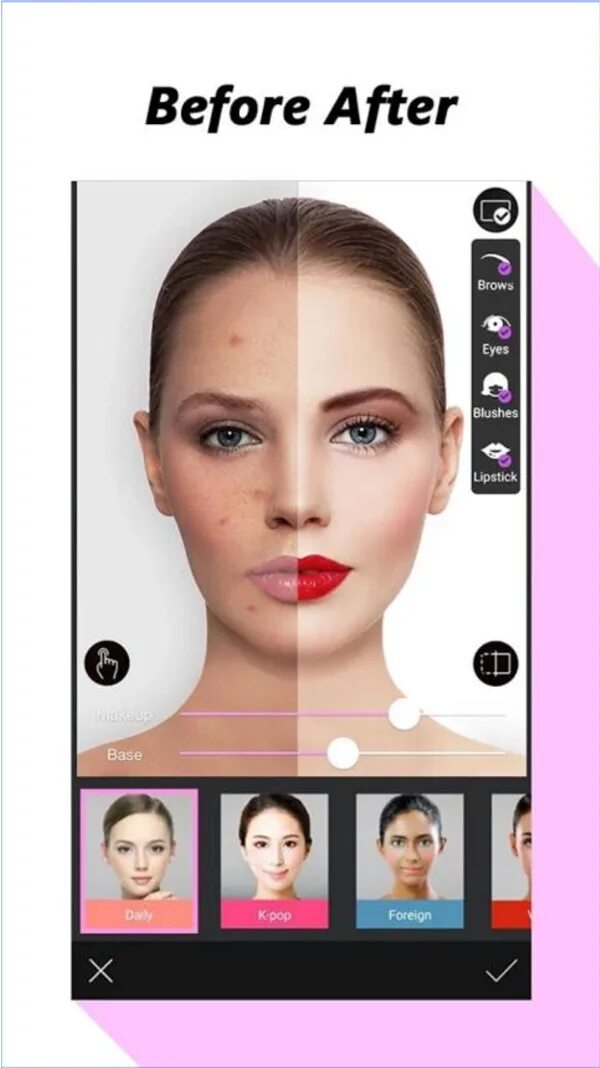 Приложение для макияжа на фото Figure 3 from The construction of beauty by mobile applications Semantic Scholar