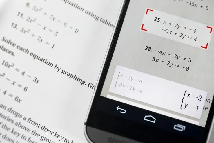 Приложение для математики по фото PhotoMath Brings Its Awesome Math Equation Solving App To Android Solving equati