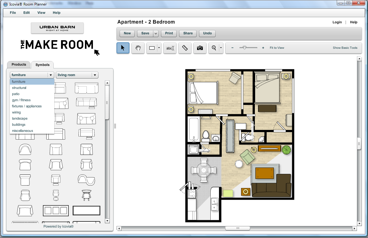 Приложение для планировки комнаты Room planner на пк