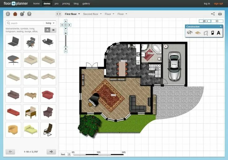 Приложение для планировки комнаты 6 Free Online Room Design Software Applications Room design software, Floor plan