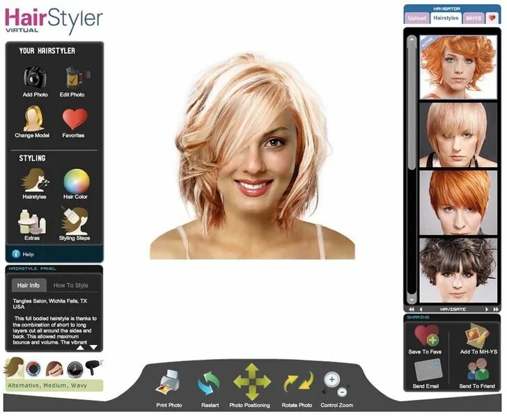 Приложение для подбора прически и цвета волос Best Hairstyle Software Free Download