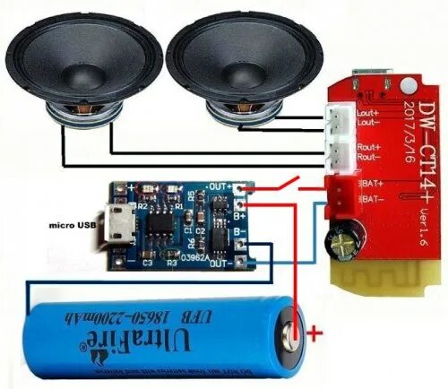 Приложение для подключения двух блютуз колонок Bluetooth Speaker Making Required Materials