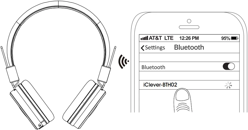 Приложение для подключения двух наушников iclever BTH02 Kids Wireless Headphones with Mic User Manual