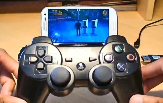 Приложение для подключения джойстика к телефону Джойстик от PlayStation 3 и Galaxy S3 i9300 используя Sixaxis Controller