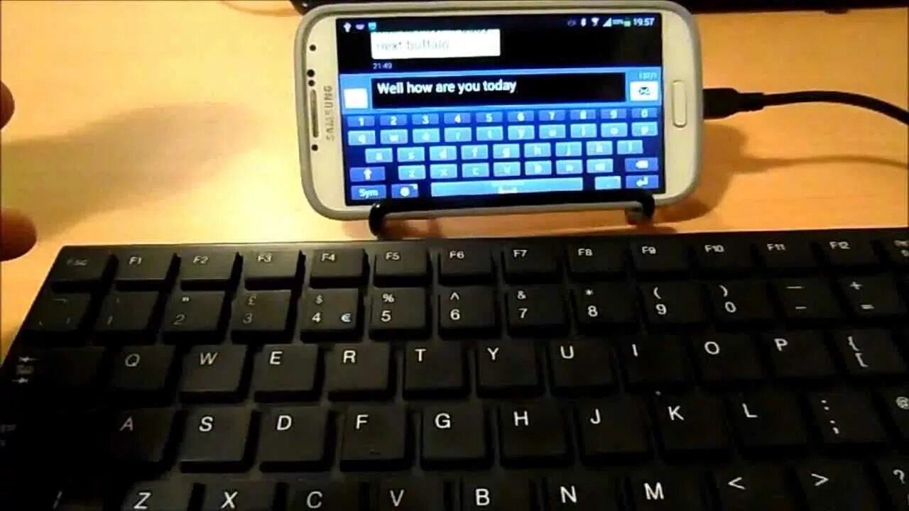 Приложение для подключения клавиатуры к телефону Connecting Android Wireless Keyboard and Mouse to Android Phone - Samsung Galaxy