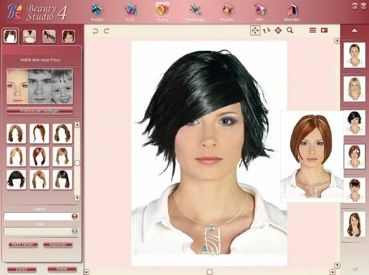 Приложение для примерки причесок для женщин Free Download Hairstyle Software Full Version Virtual hair color, Virtual hairst