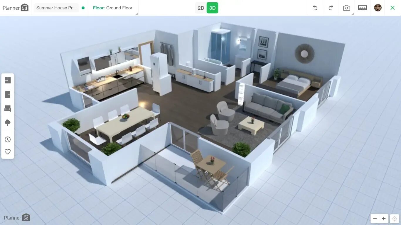 Приложение для проектирования интерьера квартиры Automated Furniture Arrangement - Planner 5D